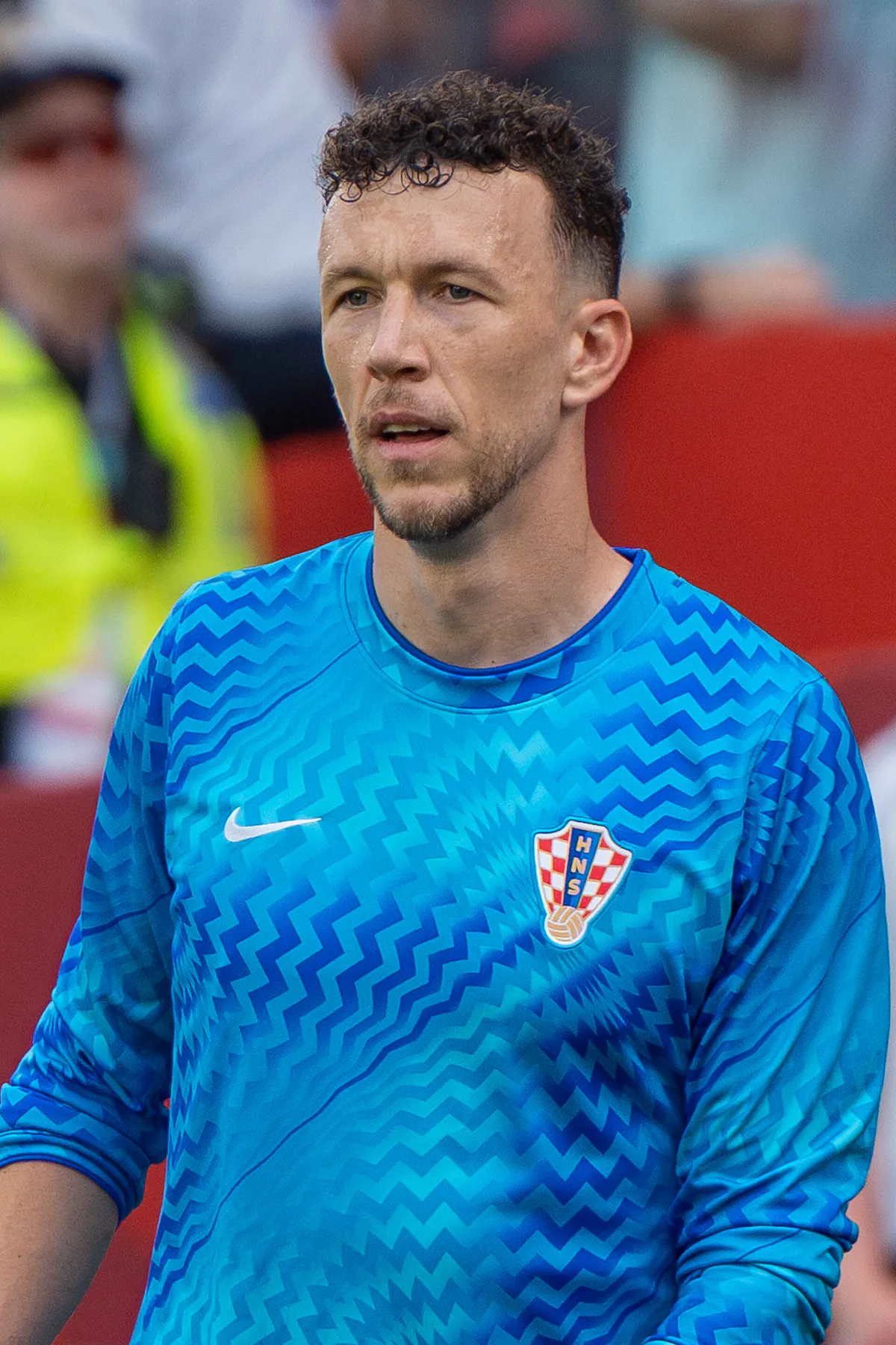 Ivan Perišić in a Croatia training top